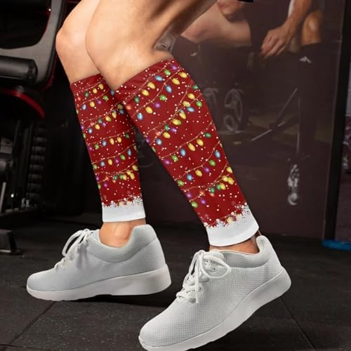 Leg Sleeve for Men Women Sports Elastic Calf Compression Sleeve Footless Compression Socks Soccer Calf Sleeves