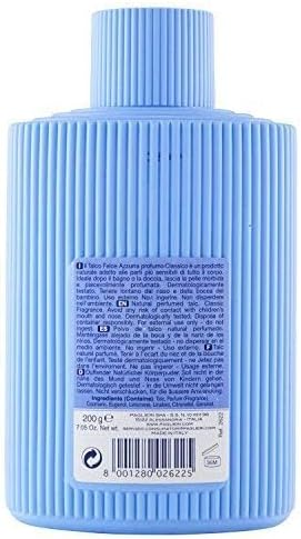 Paglieri Felce Azzurra Talcum Bottle, 7 Ounce