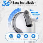 2 Pack Grab Bars for Shower Handle, Elderly Assistance Products, Seniors Removable Bar Safety, Suction Cup Handles for Bathtubs and Showers/Bathroom/Walls, Heavy Duty Handrails Grip 500lbs,No Drilling