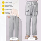 Catheter Pants for Elderly/Patient, Catheter Pants Compatible with Foley, Nephrostomy, Suprapubic & Biliary Catheters