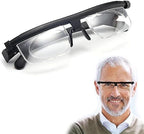 Adjustable Reading Glasses for Women and Men, Adjustable Glasses Dial Vision Perfect for Reading, Computer Use, and Daily Activities，Driving & Travel
