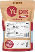 Yupik Organic Oat Bran, Gluten-Free, 2.2 lb (35.2 oz), Non-GMO, Kosher, Vegan, Raw, Made from Hull of Whole Grain Oats, Good Source of Fiber, Ideal for Baking & Cooking