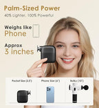 Mini Massage Gun Portable Deep Tissue Percussion Muscle Massager Lightweight Handheld Electric Quiet Massager Gun for Pain Relief High Intensity Silent Body Massager for Travel Gifts for Women Black