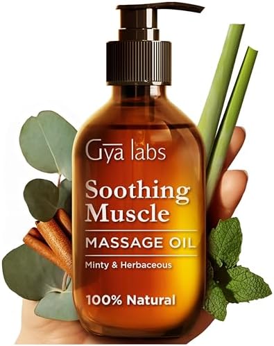 Relaxing Massage Oil & Soothing Massage Oil Set - Aromatherapy Grade Essential Oils Set - 2x200ml - Gya Labs