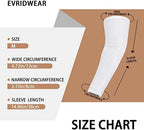 Evridwear Eczema Arm or Leg Sleeves, 5 Pairs Pure Cotton Fabric Prevent Scratching and Rubbing Eczema Skin Diseases Diabetes for Adults(M)