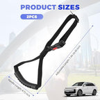 Junecarp 2PCS Car Door Handle for Elderly Adjustable,Portable Non-Slip Car Handle Assist for Standing Support,Universal Safety Cars Cane Door Handles for Elderly Cars Handles Strap
