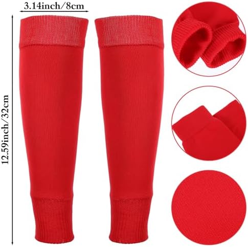 3 Pair Running Leg Compression Sleeves, Calf Compression Sleeve Shin Splint Brace Pre-Cut Footless Socks Grip Athletic Socks, Shin Guard Run Sleeves for Football Basketball Hockey Men Sports