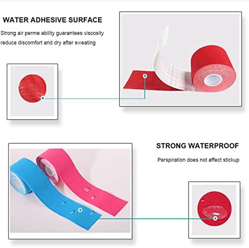 2Pcs Kinesiology Tape Athletic Recovery Elastic Tape Kneepad Muscle Pain Relief Knee Pads Support for Gym Fitness Bandage