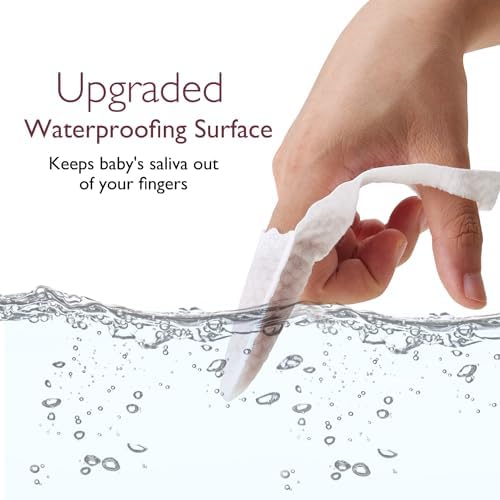 Momcozy Baby Finger Toothbrush, Wipes Toothbrush, Tooth and Gum Wipes Tongue Cleaner, Infant Oral Cleaner, 30 Count