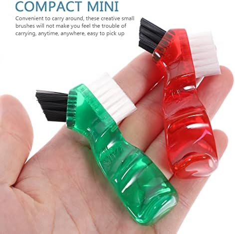 Brush 4pcs Dual Head Toothbrushes Hard Cleaning False for False Cleaning