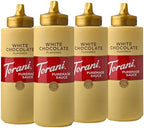 Torani White Chocolate Sauce 16.5 OZ (Pack of 4)