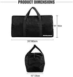 REDSEASONS Extra Large Duffle Bag Lightweight, 96L Travel Duffle Bag Foldable for Men Women, Black