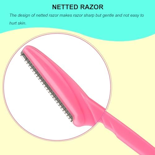 66 Eyebrow Razor and Face Razor for Women and Men, Eyebrow Hair Trimmer and Shaver with Protective Cover,Safe and Newbie Friendly