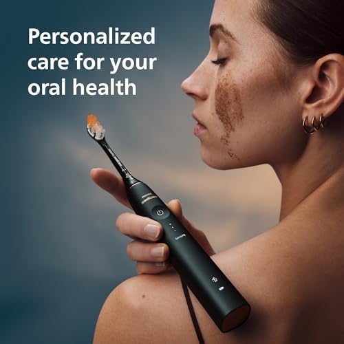 Philips Sonicare DiamondClean 9900 Prestige Electric Toothbrush - with SenseIQ Technology and Advanced AI App, 5 Brushing Modes, 3 Intensity Levels, Charging Travel Case,Midnight Blue, Model HX9990/12