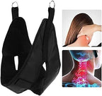 TIST Neck Traction Device, Enlarged PU Cervical Traction Belt with Hook and Loop Fixing for Office Workers, Students, Athletes, Shift Workers