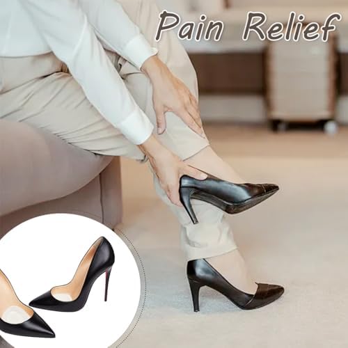 12PCS Clear Metatarsal Pads for Arch Support Soft Gel Insoles for Plantar Relief of metatarsalgia