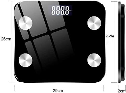 Scale Digital Weight and Body Fat, Smart Bathroom Scale for Weight Loss, 330lbs, Safety Tempered Glass for Fitness Tracking for BMI, Visceral Fat, Muscle, Body Age etc Smart APP