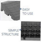 Garage Floor Ramp Curb Mat Car Wash Grille Strips Wide Ramp for Outdoor Use