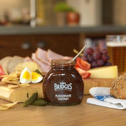 Mrs Bridges Ploughman's Chutney, Made in Scotland, 10oz Jar (Pack of 3)