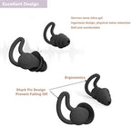 FERNIDA Ear Plugs for Noise Reduction, Reusable Silicone Anti-Noise Earplugs for Sleeping Snoring Traveling Studying Working, Oval 3-Layer Hearing Protection, 40dB Noise Cancelling