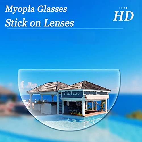 2 Pack Reusable Lenses Bifocal Liquid,Silicone Bifocal Reading Lens Stick-on Presbyopic Lenses Magnification L enses B ifocal Reusable 1.0-3.5,Stick-On Replacement Patch