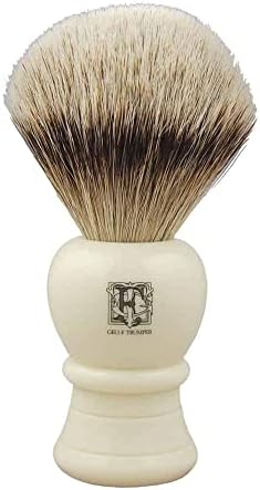 Geo. F. Trumper Super Badger Shaving Brush SB5 Simulated Ivory Handle