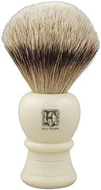 Geo. F. Trumper Super Badger Shaving Brush SB5 Simulated Ivory Handle