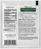 Mrs. Wages Medium Spicy Pickles Refrigerator Pickle Mix | Quick and Easy | Simple-To-Use | Simple Homemade Pickles | Flavorful Spice | 1.85 oz Packet (Value Pack of 12)