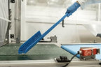 Vikan 41973 Ultra-Slim Cleaning Brush with Long Handle, 23.62" Medium, Blue