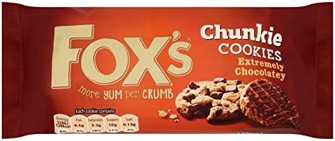 Fox's Extremely Chocolatey Chunkie Cookies - 175g - Pack of 4