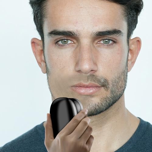 Mini Electric Shaver, Pocket Size Electric Shaver for Men Women, Rechargeable Easy One-Button, Portable Powerful Waterproof Razor for Travel Office Business Trip (1Pack)