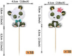 Rsstarxi 36 Pack Panda Cupcake Toppers Cute Baby Panda Cupcake Picks Decorations for Gender Reveal Theme Panda Baby Shower Boys Girls Birthday Party Cake Decorations