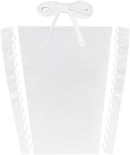 AHANDMAKER Wedding Gown Corset Kit Zipper Replacement, 18x12 Adjustable Fit Satin Corset Back Kit Lace Up with Lace up Dress Cord Back for Formal Prom Dress, Zipper Extender for Dress(White)