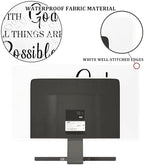 Baocicco with God All Things are Possible Waterproof Screen TV Cover 32 Inch Anti-Static Dustproof Protective Cover for LCD LED PC Desktop and Home Hanging TV Full Body Covers for TV Screen