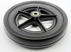 Economy Knee Scooter Steerable Knee Walker replacement wheel,7.5"(190mm) Caster Wheel For ECONOMY,Economy 7.5" Replacement Wheel,Front or Rear Wheel Assembly,With bearings,Eco-Wheel_KWPART(1Ea,Black)