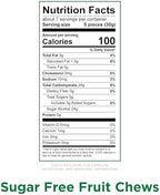 RUSSELL STOVER Sugar Free Fruit Chews Candy, 7.5 oz. bag