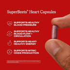 Humann SuperBeets Beet Root Capsules Quick Release 1000mg, Helps Support Nitric Oxide Production, Blood Pressure Support, Heart Health, Contains Non-GMO Beetroot Powder, Studied Antioxidants, 90 Count
