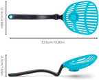 Dreamfarm Big Lestrain 2-In-1 Drip-Catching Sit-Up Slotted Cooking Spoon Scoop & Strainer - 13" Dreamfarm Blue