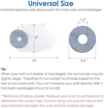 COMFYTHERA Waterproof Hand Cast Cover for Shower Wound Protector Bath Adult Watertight Cast Bag Showering for Surgery Wrist, Finger, Reusable Durable (A-Hand)