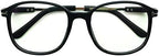 Computer Reading Glasses +2.75 Matt Black Oversize Readers Anti Blue Ray Mens Womens Eyewear