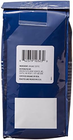 Amazon Fresh Organic Fair Trade Sumatra Whole Bean Coffee, Dark Roast, 12 Ounce