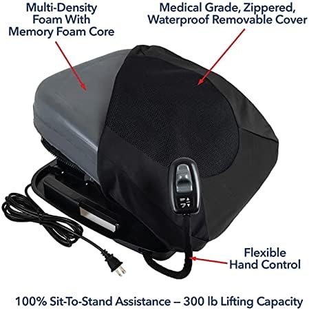 Electric Lifting Aid, Elderly and Pregnant Women Stand Up Slowly, Assistant with Hand-held Remote Control, Easy to Adjust at Any Gear, Maximum Load-Bearing 300 Lbs