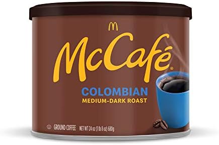 McCafe Colombian, Medium-Dark Roast Ground Coffee, 24 oz Canister