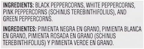 McCormick Culinary Rainbow Peppercorn Medley, 15 oz - One 15 Ounce Container of Mixed Peppercorn Blend for Grinder Refill, Perfect on Meats and Vegetable Side Dishes