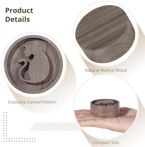 Wooden Pcs 2 Walnut Diffuser Essential Oil, Diffuser Wood Car Small Round, Aromatherapy Oil Essential Diffuser, Air Desktop Freshener for Offices, Home Yoga, Sauna, Spa