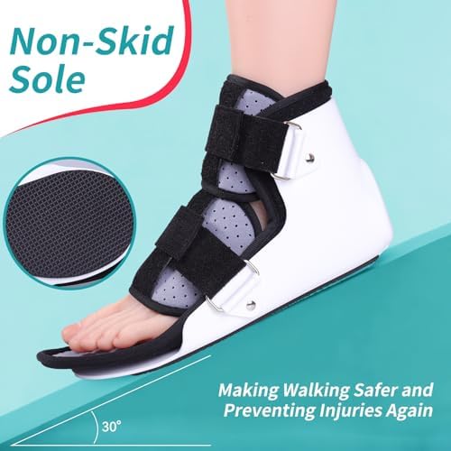 Walking Boot Fracture Boot for Broken Toe Injuries, Sprained Ankles, Metatarsal Stress, Post-Foot Fracture Shoe Fits Men and Women, Stable Ankle Joints Postoperative Recovery Pain Relief, Left