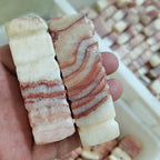 Meditation Home Decor, 7-8cm 5pcs Natural Quartz Stone Meat Stones Pork Belly Bacon Stone Collection Gift Gifts,Natural Crystal (Size : 1pcs)