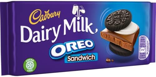 Cadbury Dairy Milk Oreo Sandwich Chocolate Bar, 96 g