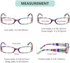 Eyekepper 4 Pairs Reading Glasses for Women Reading Striped Pattern Stylish Reading Eyeglasses