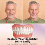 Silicone Reline Denture Set for Upper and Lower Teeth, Soft Comfortable Veneers for Women (1 Count (Pack of 1))-YC02